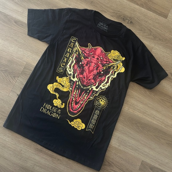 House of the Dragon Caraxes Dragon Tee (Black, Size S), Unisex - NWT - Picture 4 of 6